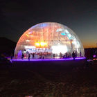 Clear Geodesic Dome Tent With Luxury And Popular Light Show For Celebration