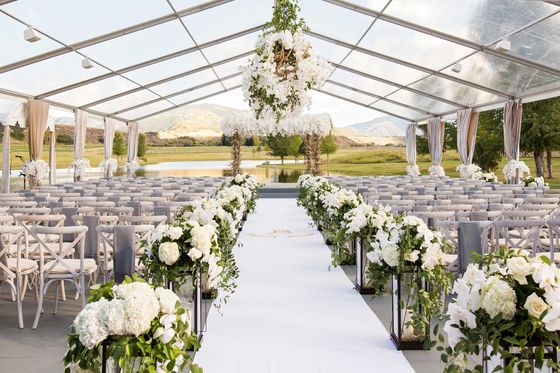 25x50M Large Event Tents With Flooring / Wind Resistant Outdoor Party Tents